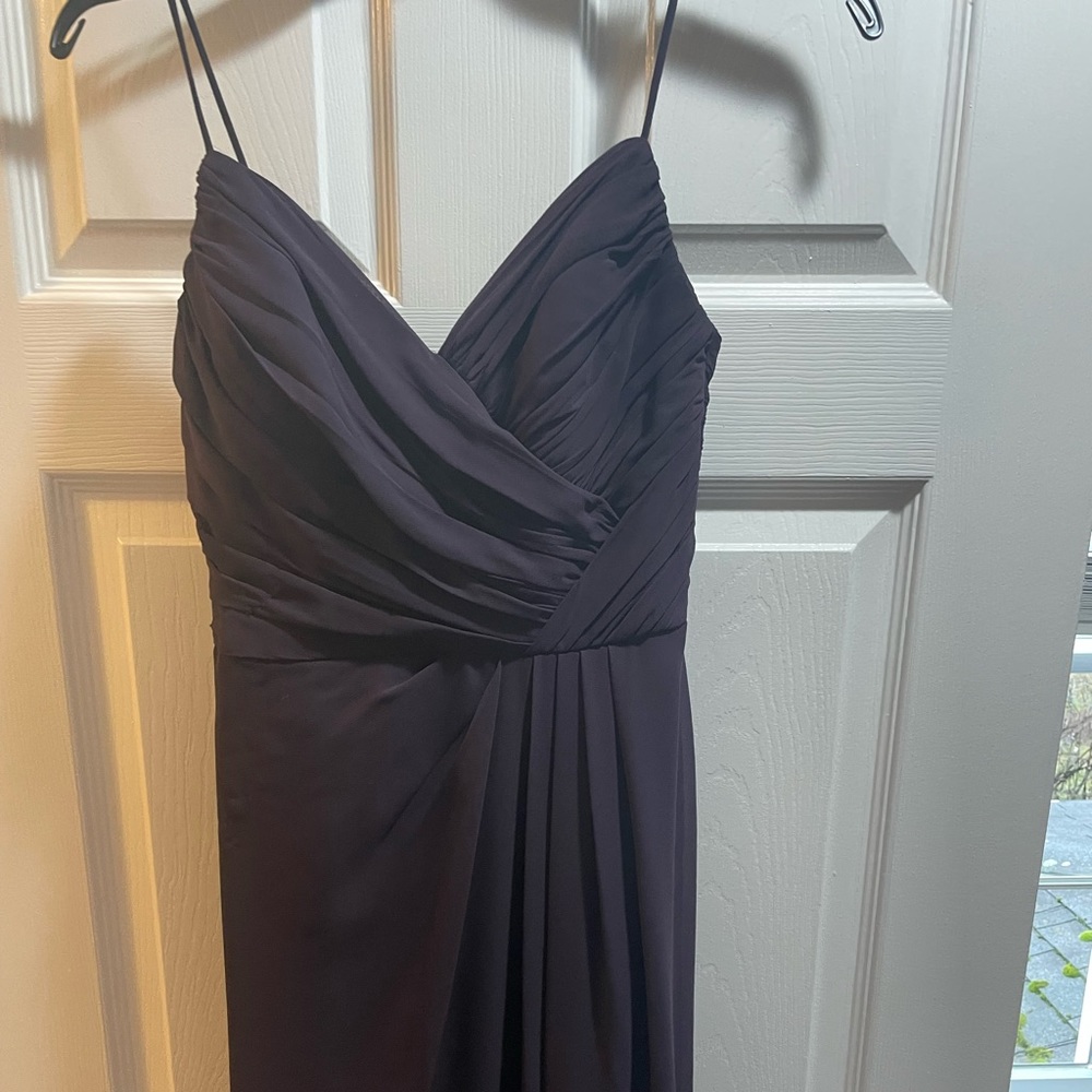 Hailey Page long purple gown size 0. Worn once.